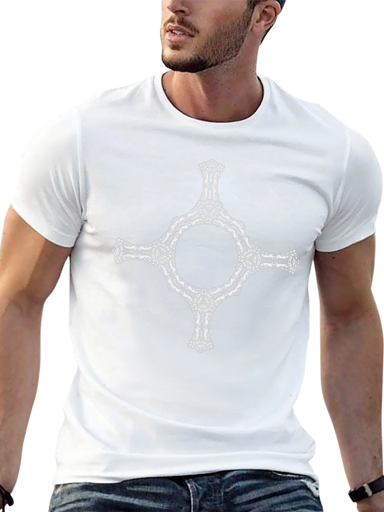 Graphic Print Crew Neck T-Shirt