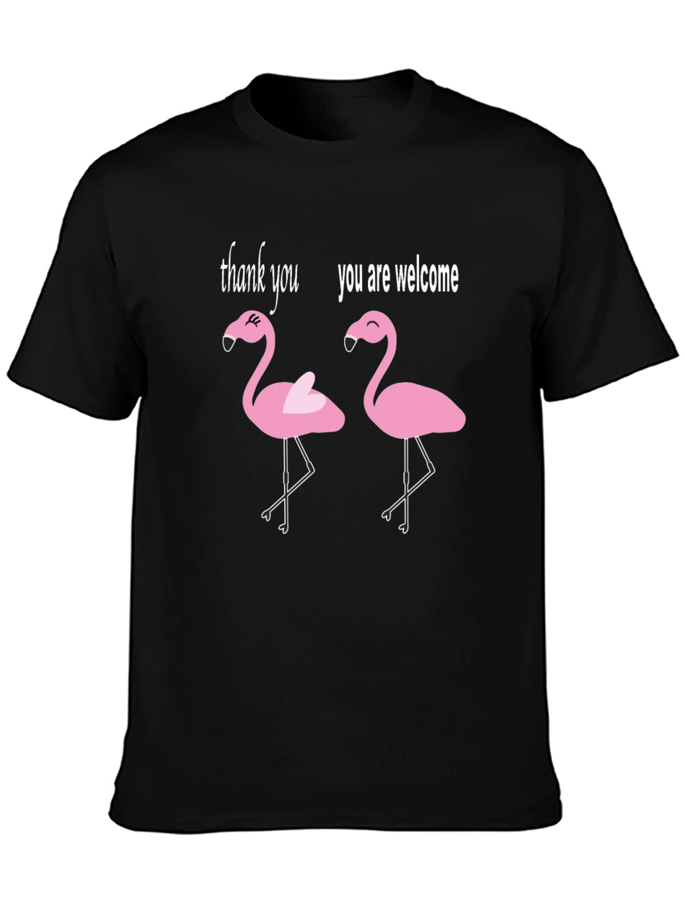 Funny Flamingo T-Shirt - Thank You Youre Welcome Tee