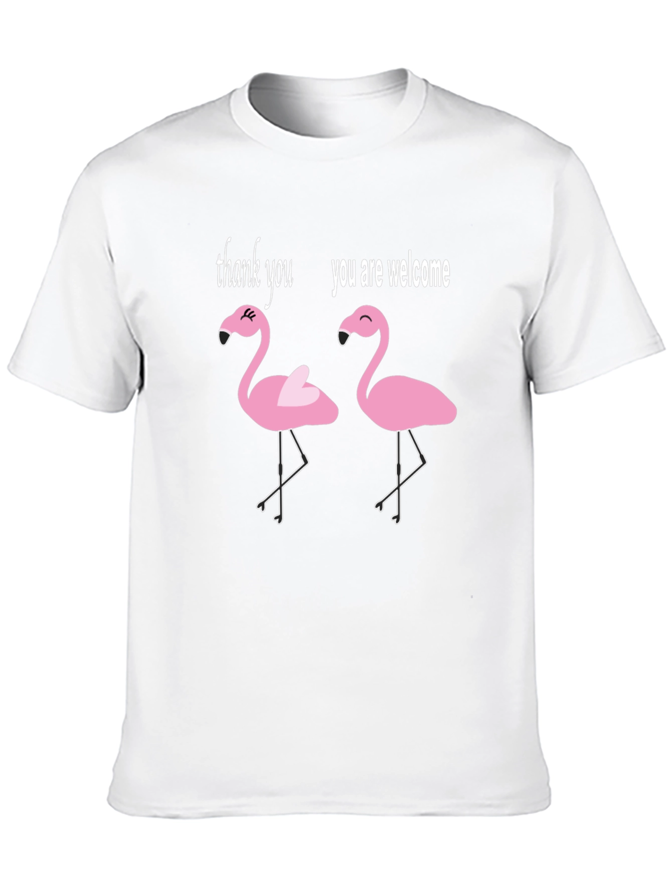 Funny Flamingo T-Shirt - Thank You Youre Welcome Tee