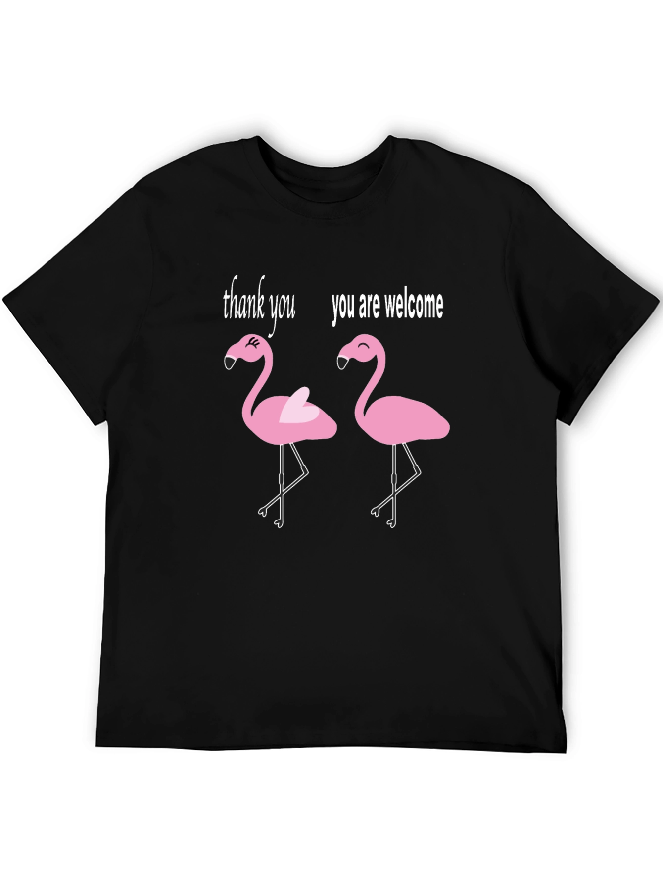 Funny Flamingo T-Shirt - Thank You Youre Welcome Tee