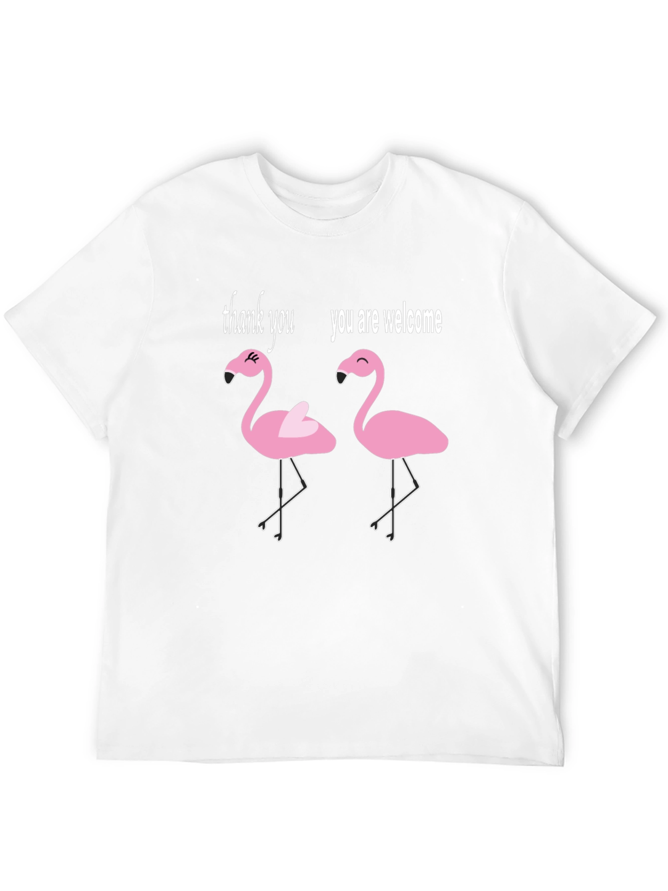 Funny Flamingo T-Shirt - Thank You Youre Welcome Tee