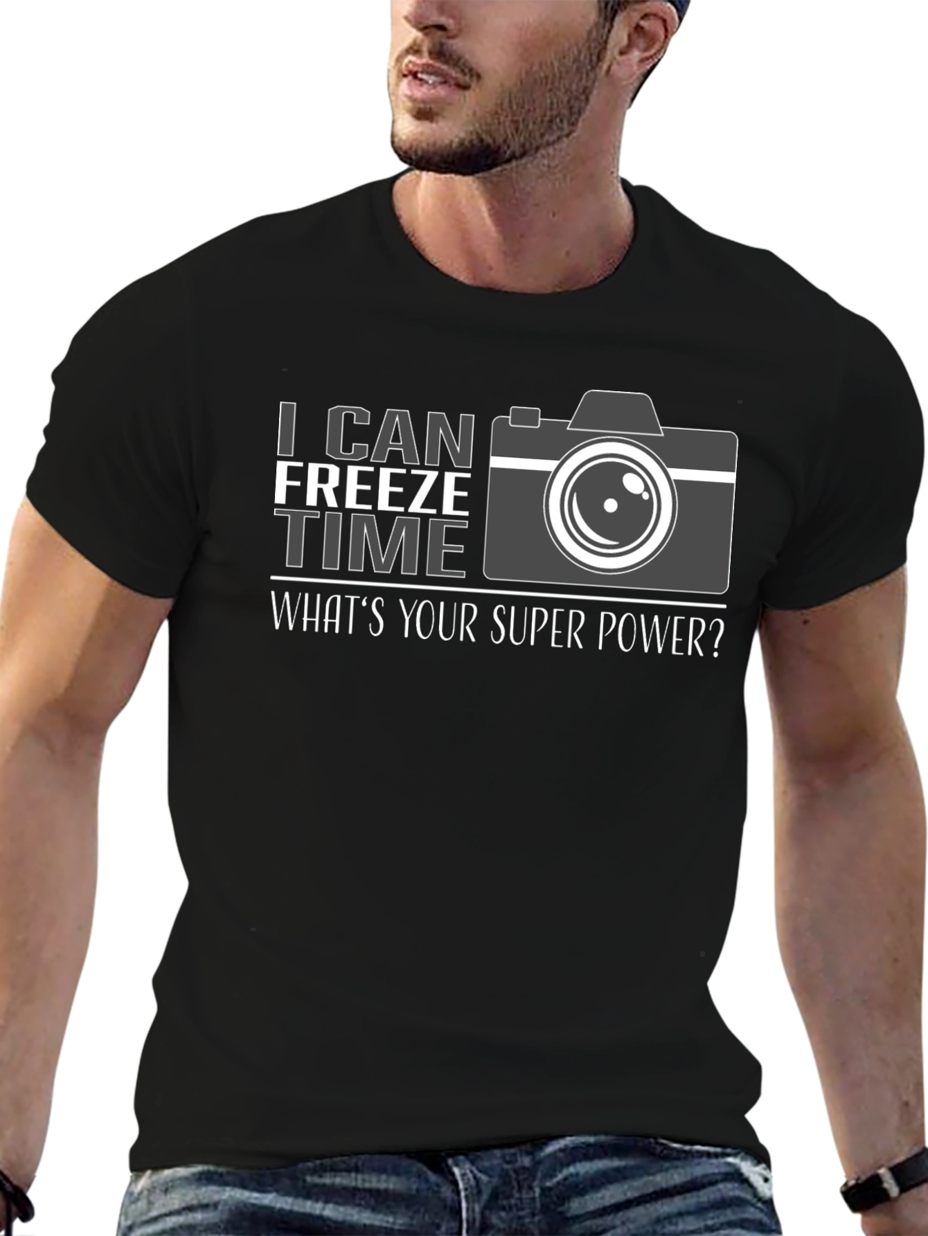 I Can Freeze Time T-Shirt Photographer Graphic Tee