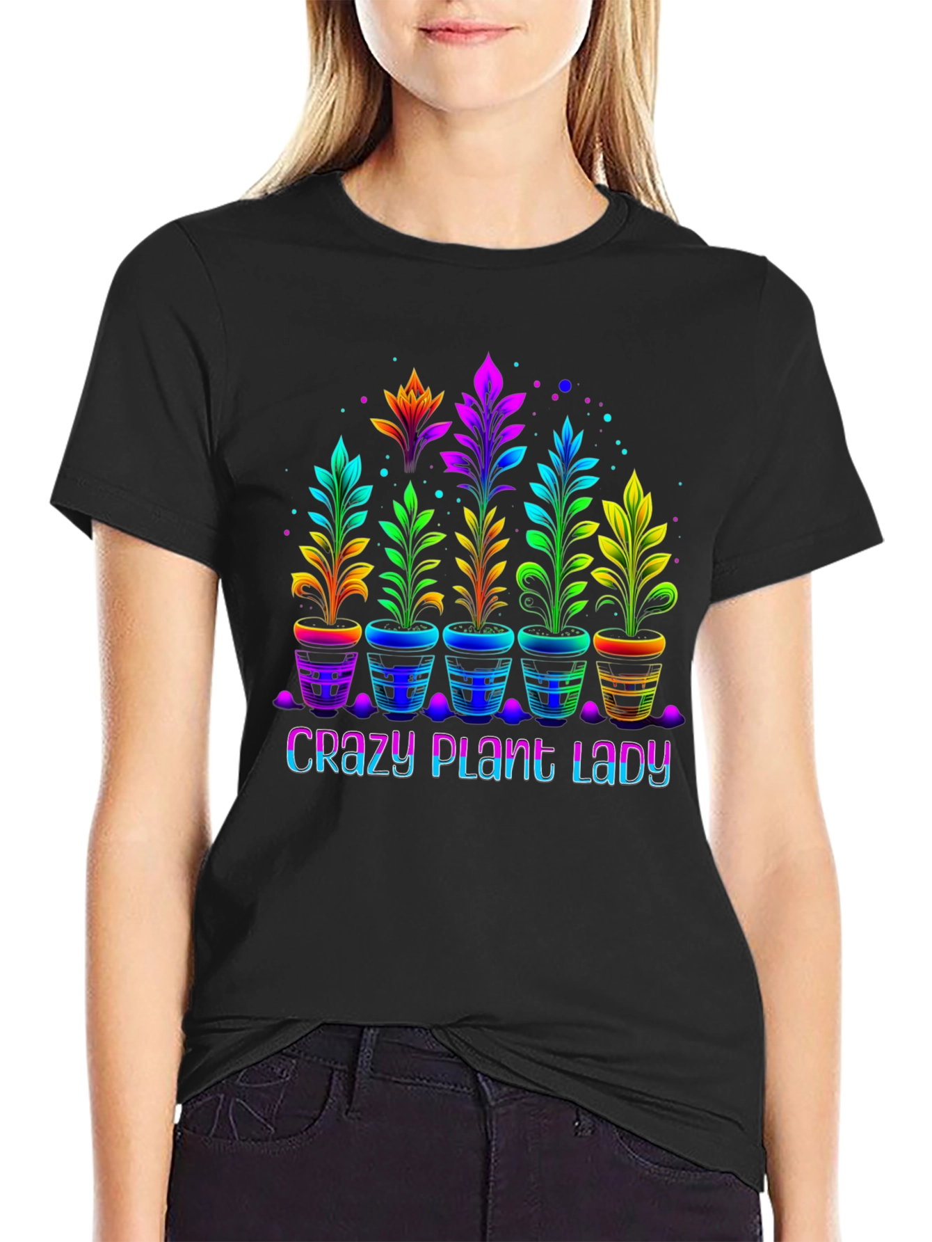 Crazy Plant Lady T-Shirt Floral Graphic Tee