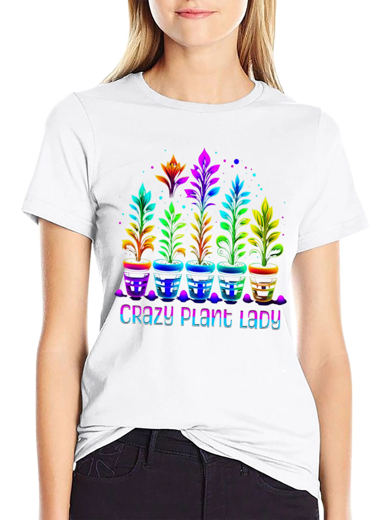 Crazy Plant Lady T-Shirt Floral Graphic Tee