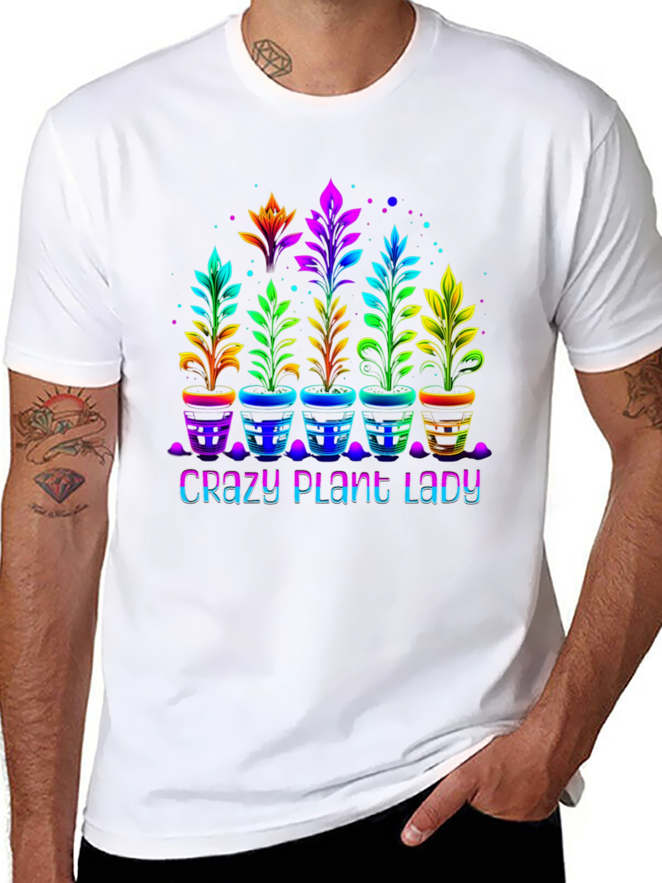 Crazy Plant Lady T-Shirt Floral Graphic Tee