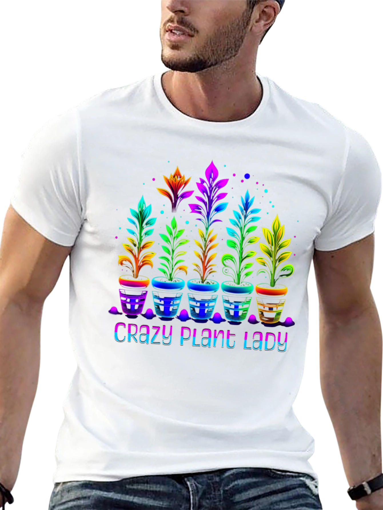 Crazy Plant Lady T-Shirt Floral Graphic Tee