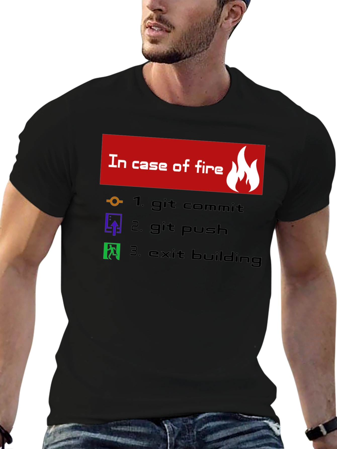 Funny Programmer T-Shirt - In Case of Fire