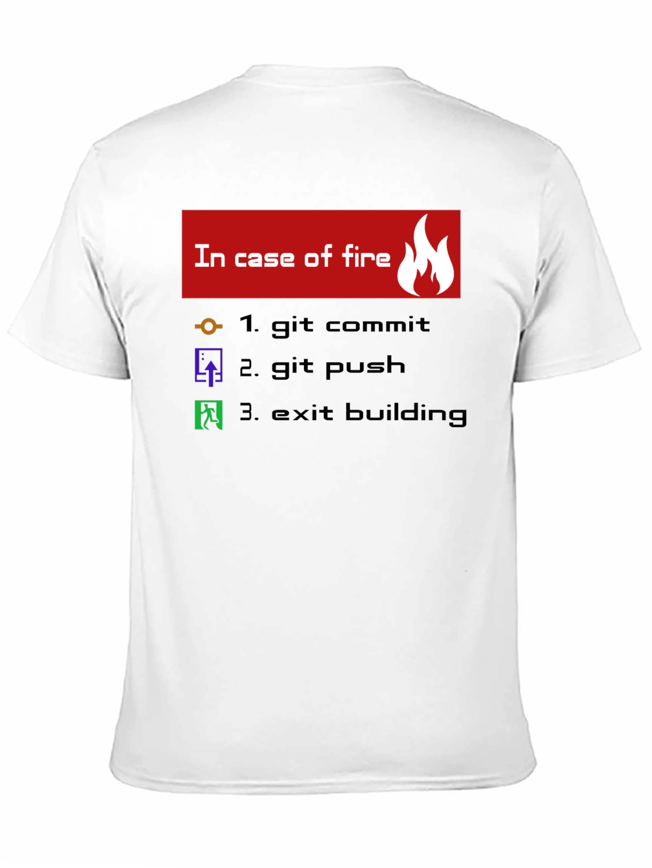 Funny Programmer T-Shirt - In Case of Fire