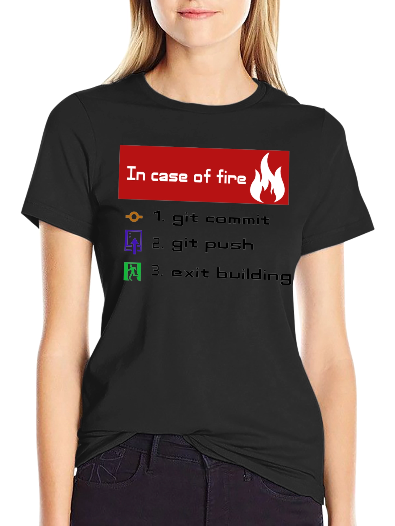 Funny Programmer T-Shirt - In Case of Fire