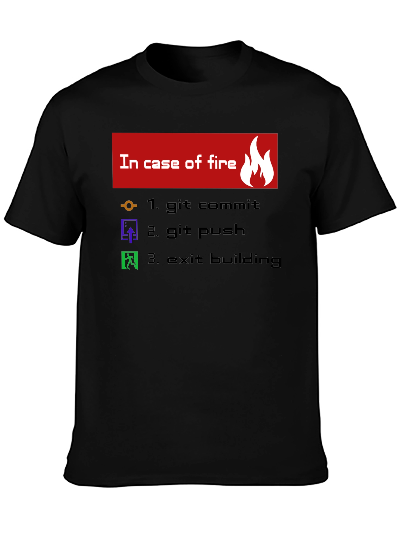 Funny Programmer T-Shirt - In Case of Fire