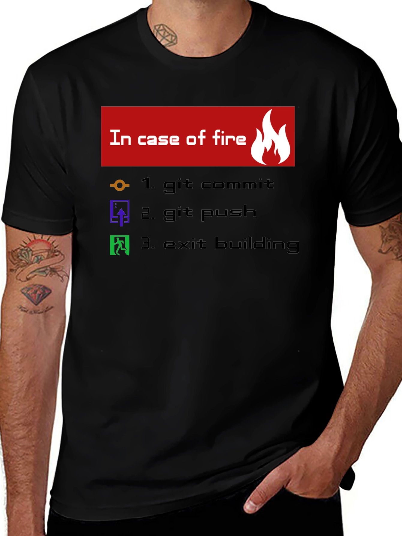 Funny Programmer T-Shirt - In Case of Fire