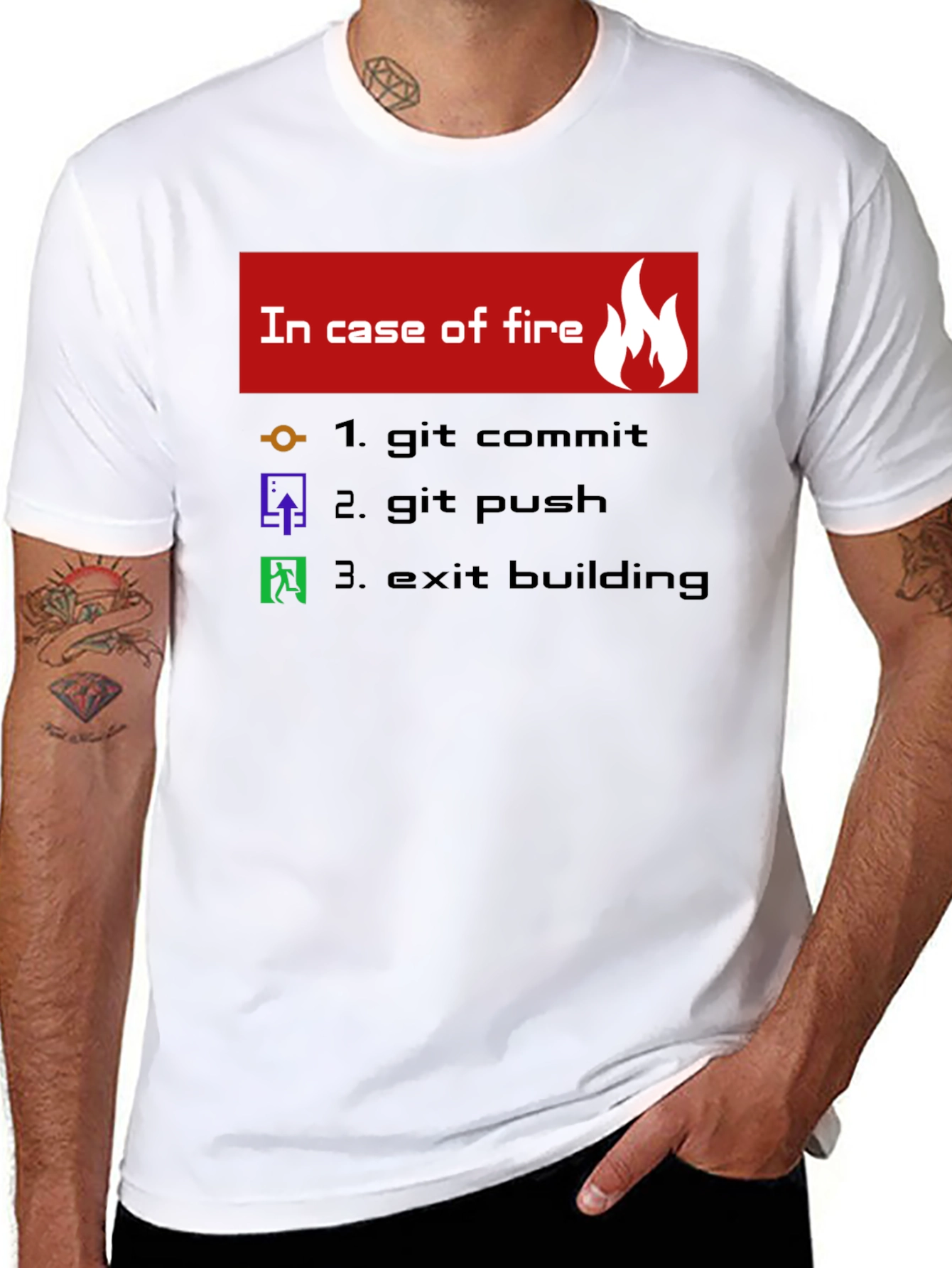 Funny Programmer T-Shirt - In Case of Fire