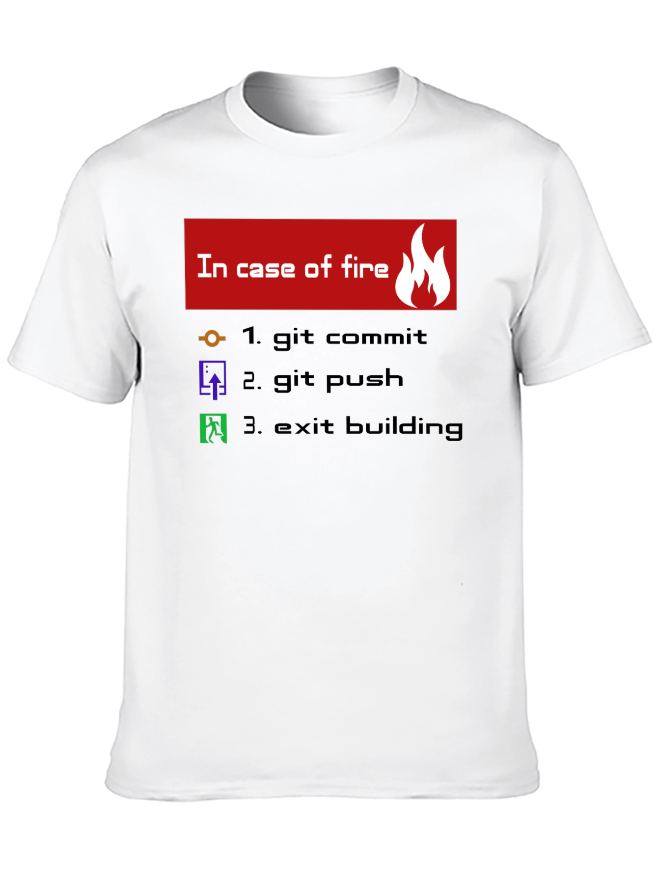 Funny Programmer T-Shirt - In Case of Fire