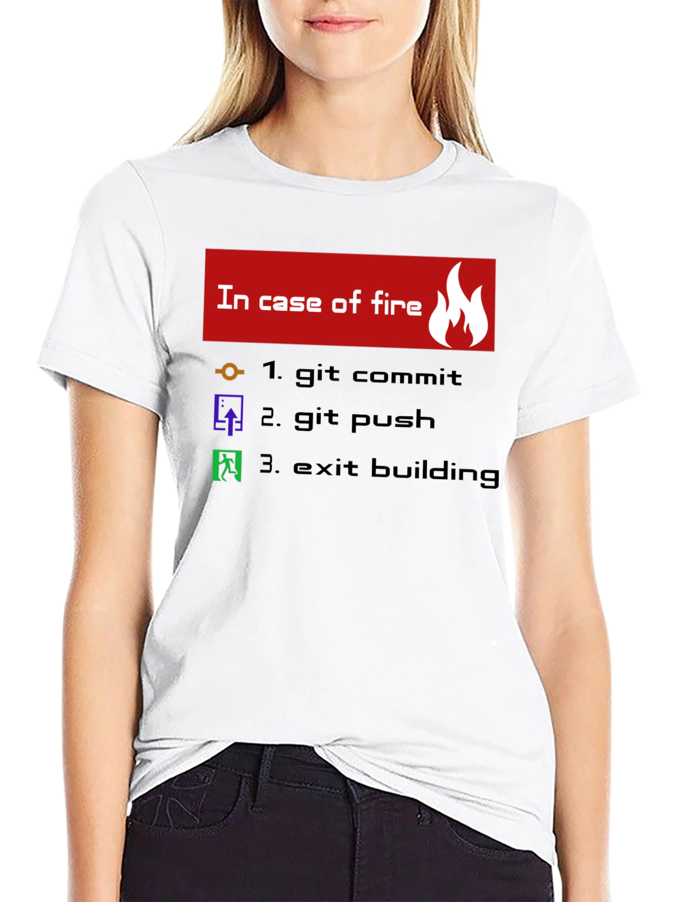 Funny Programmer T-Shirt - In Case of Fire