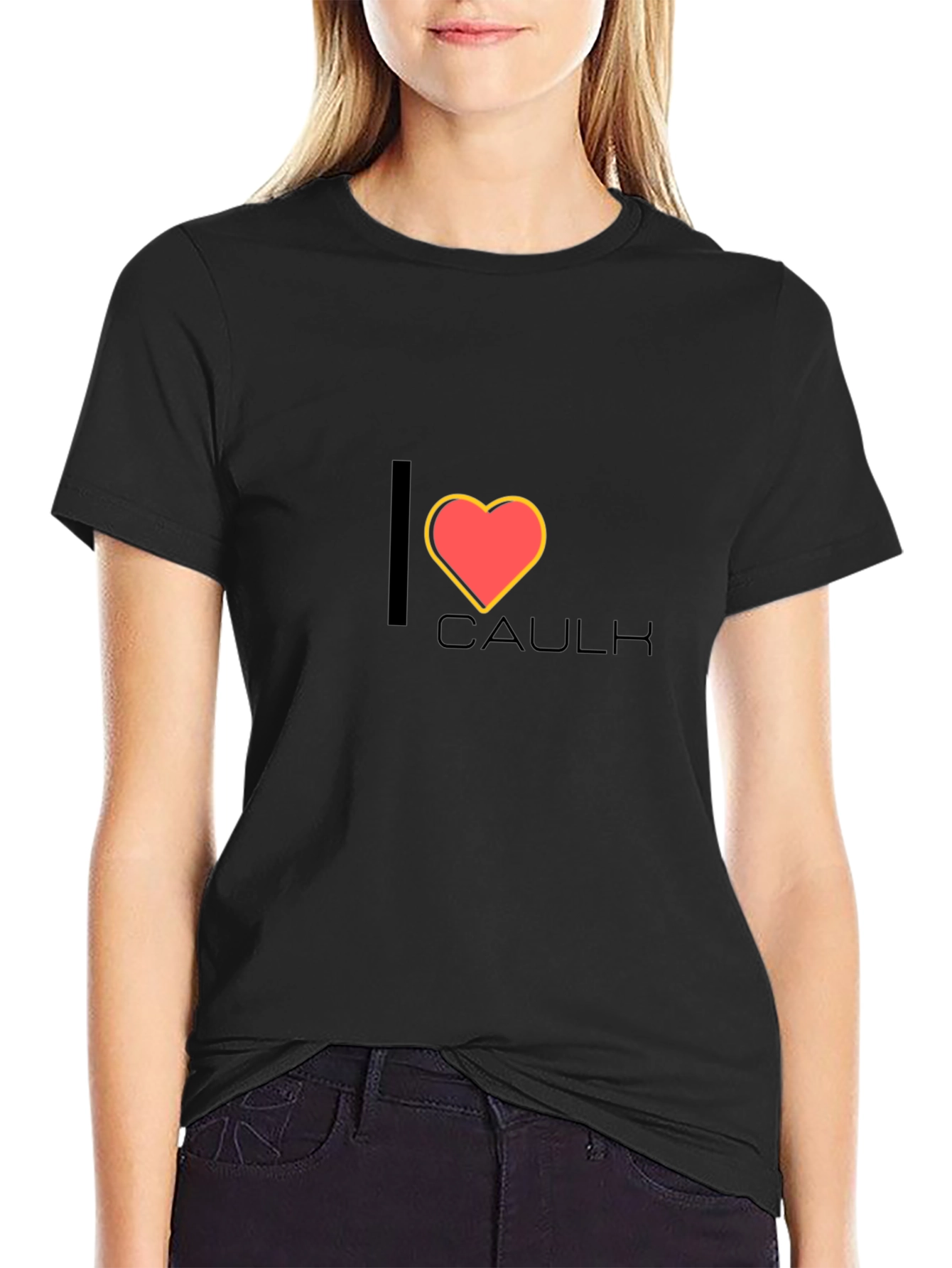 I Heart Caulk Funny Construction T-Shirt