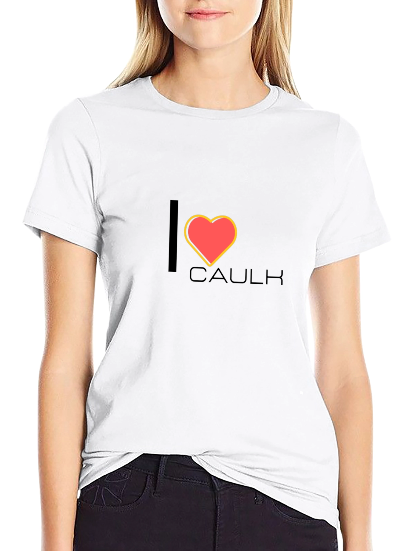 I Heart Caulk Funny Construction T-Shirt