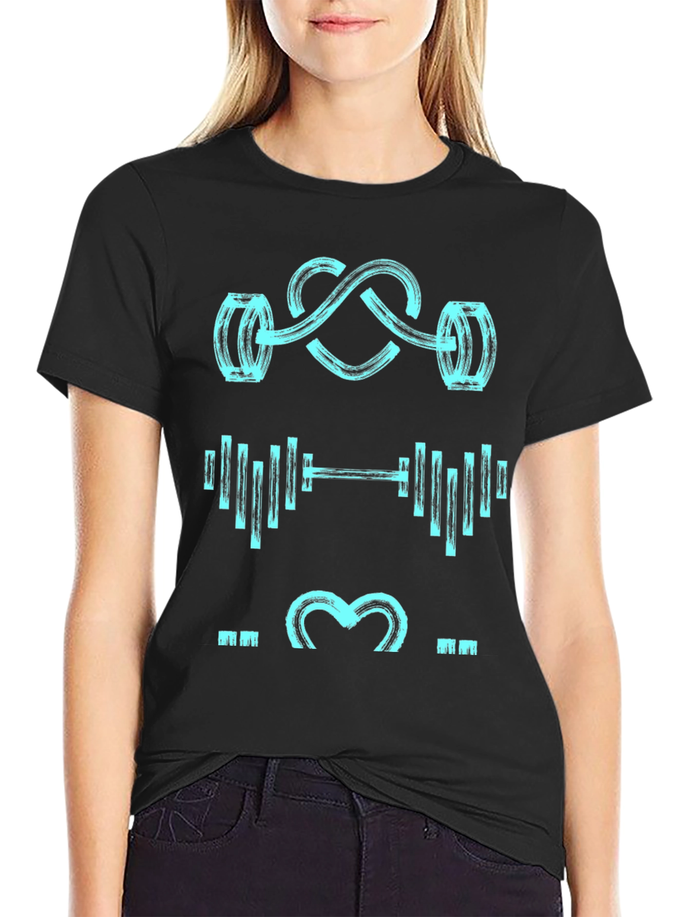 Gym Lover Black Graphic Tee