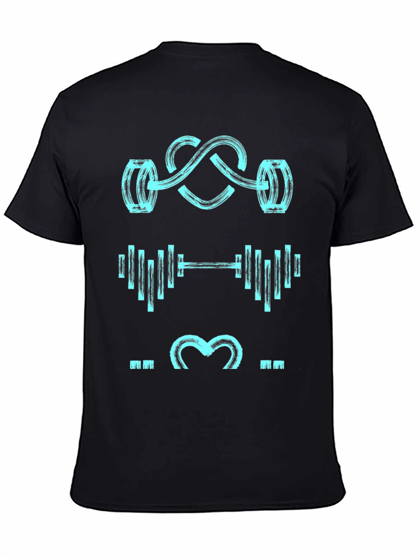 Gym Lover Black Graphic Tee