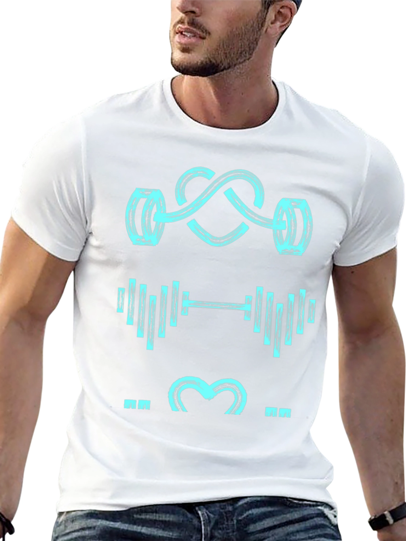 Gym Lover Black Graphic Tee