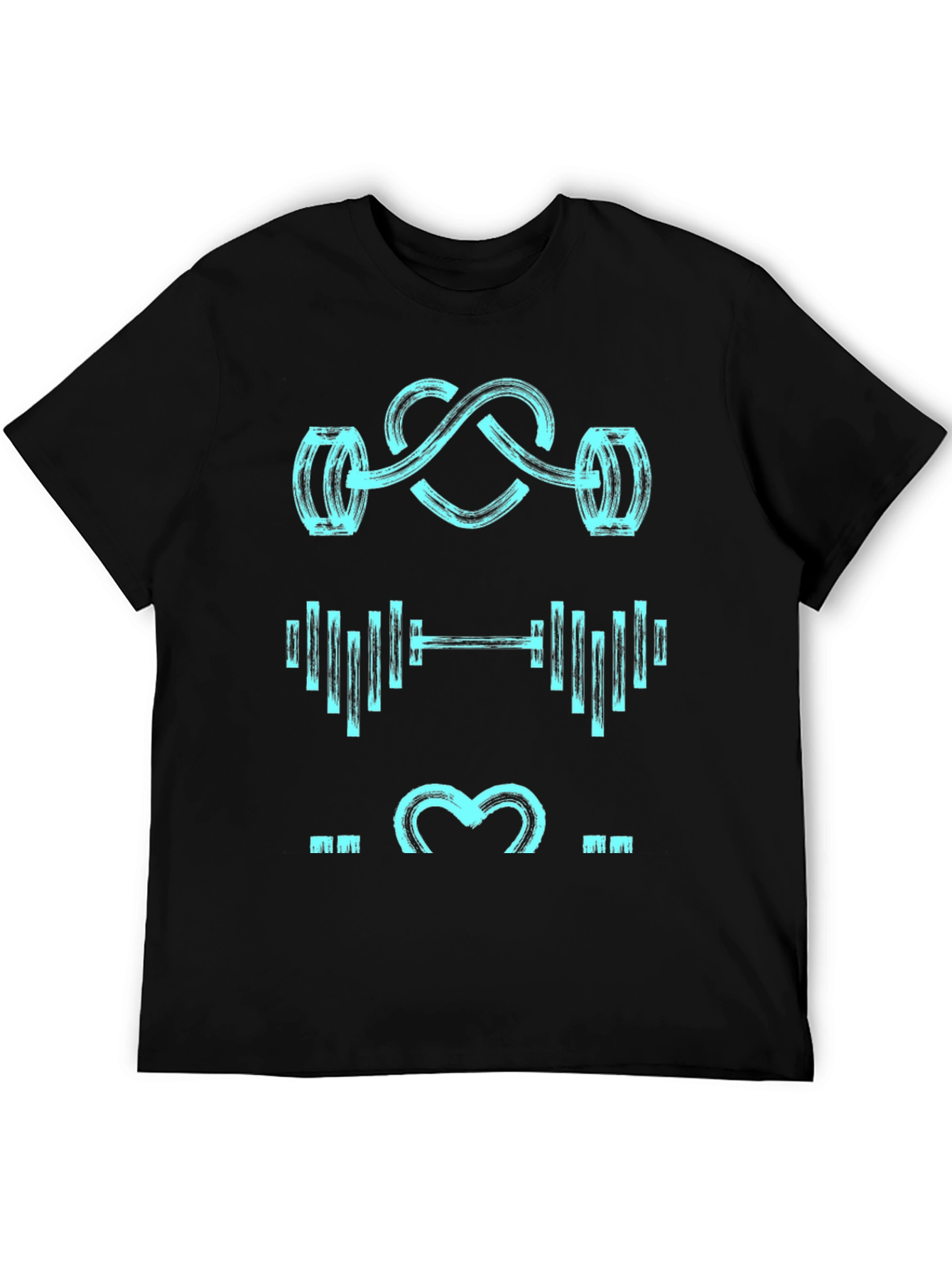 Gym Lover Black Graphic Tee