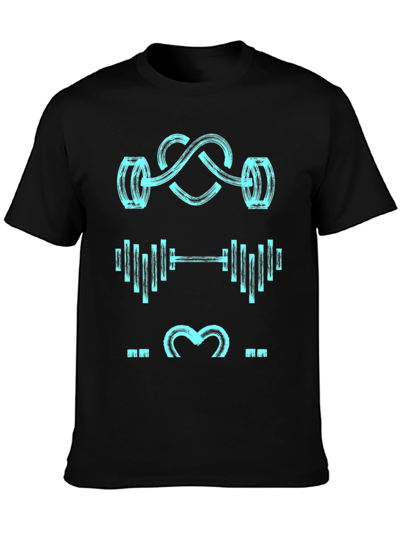 Gym Lover Black Graphic Tee