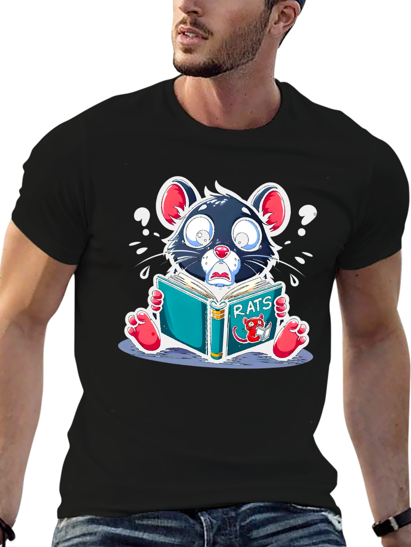 Rat Reading T-Shirt
