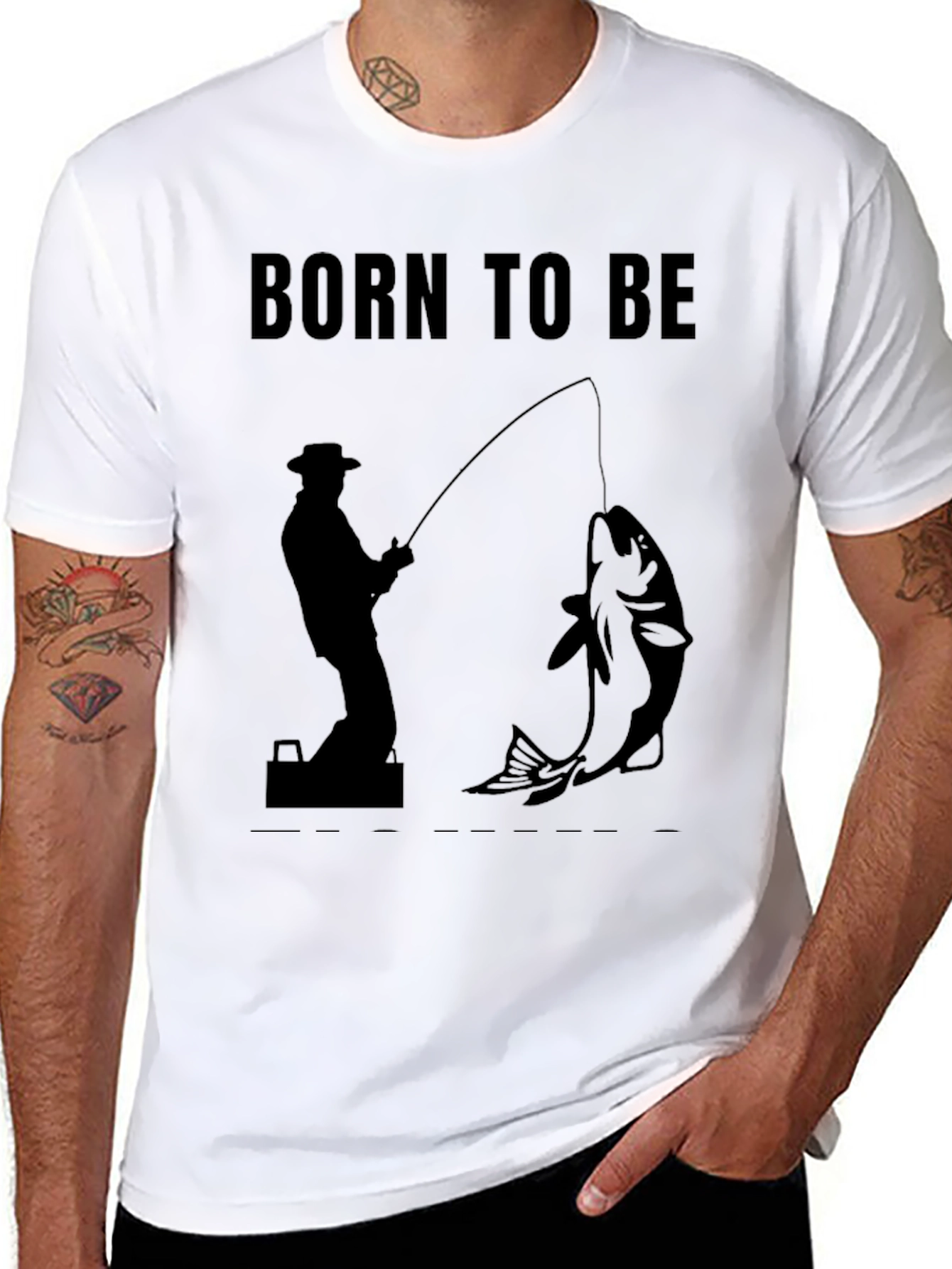 Born to Be Fishing Graphic Tee