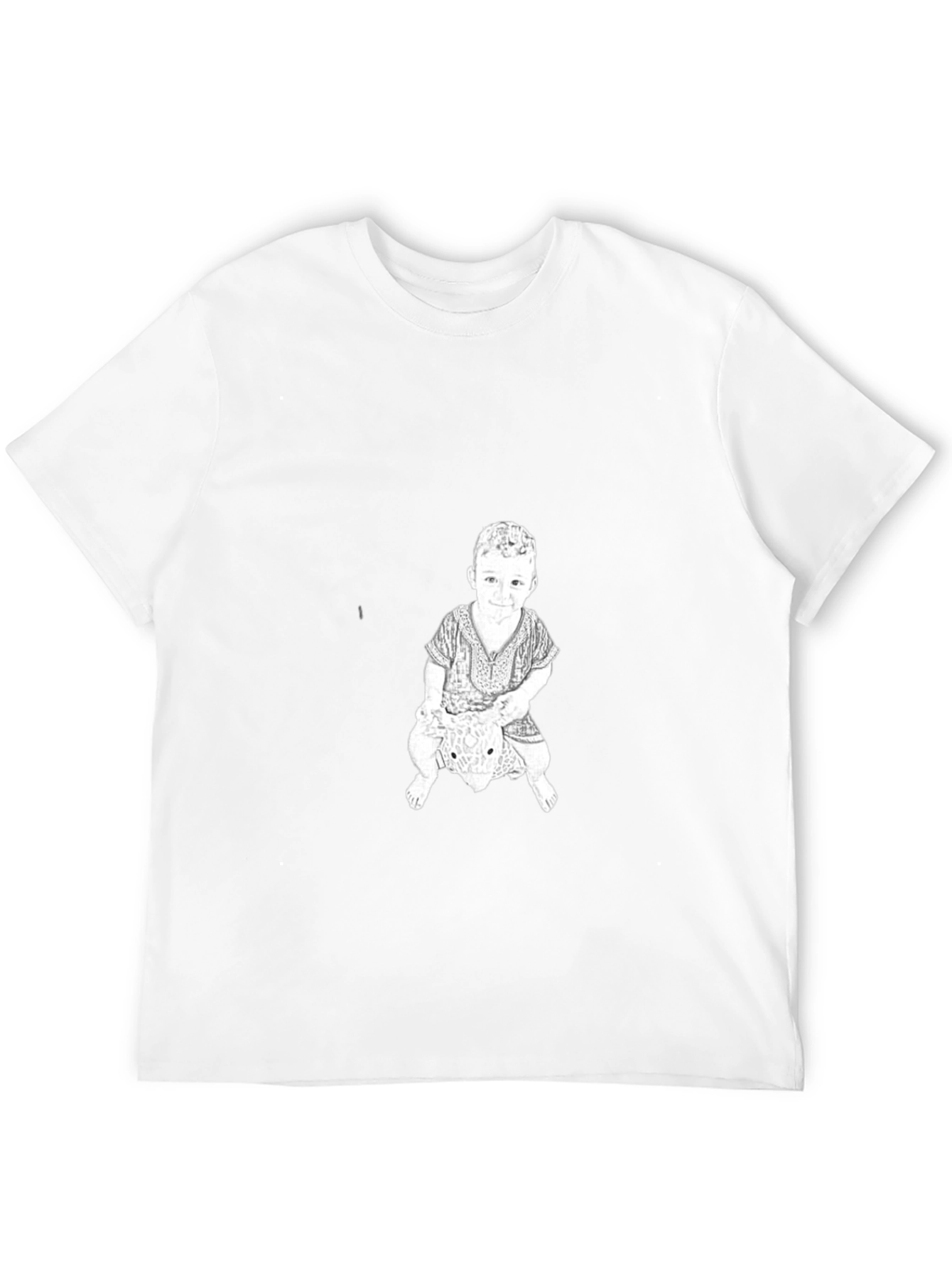 Graphic Print Tee - Child Riding Toy