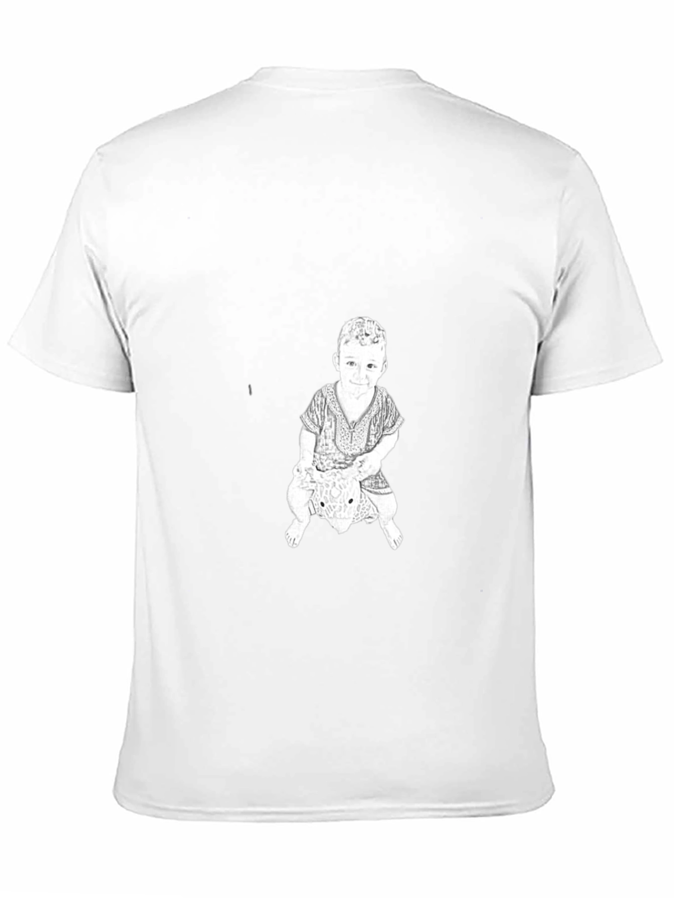 Graphic Print Tee - Child Riding Toy