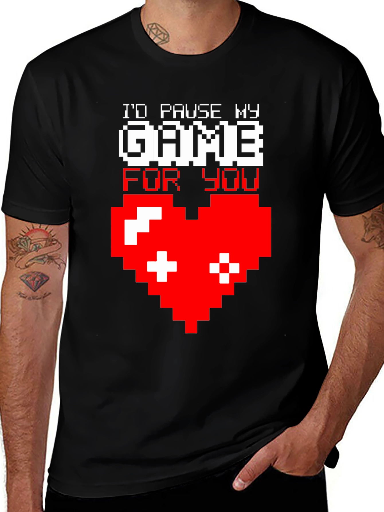 Gamer Love Black T-Shirt