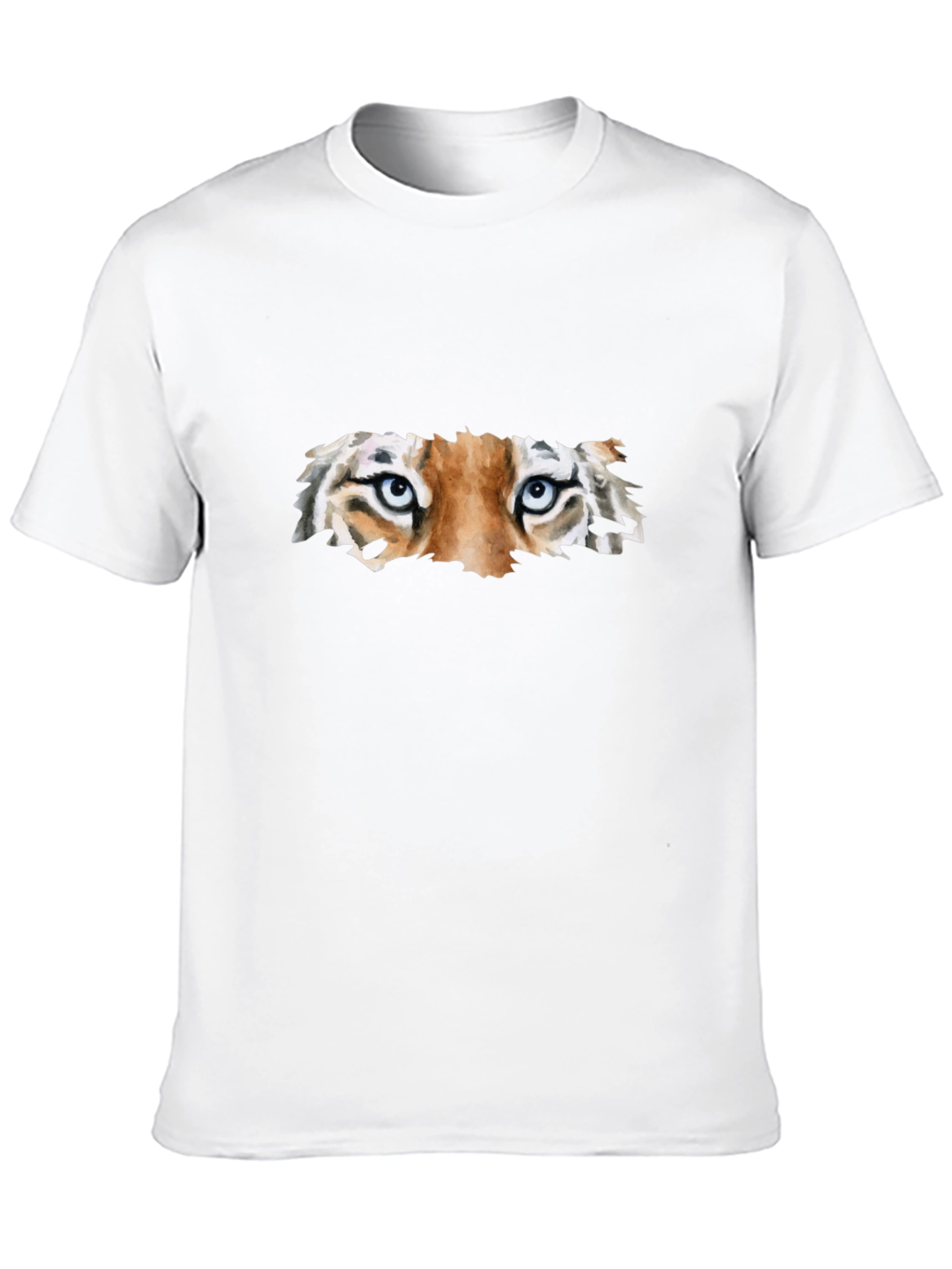 Tiger Eyes Black T-Shirt Graphic Tee Animal Print