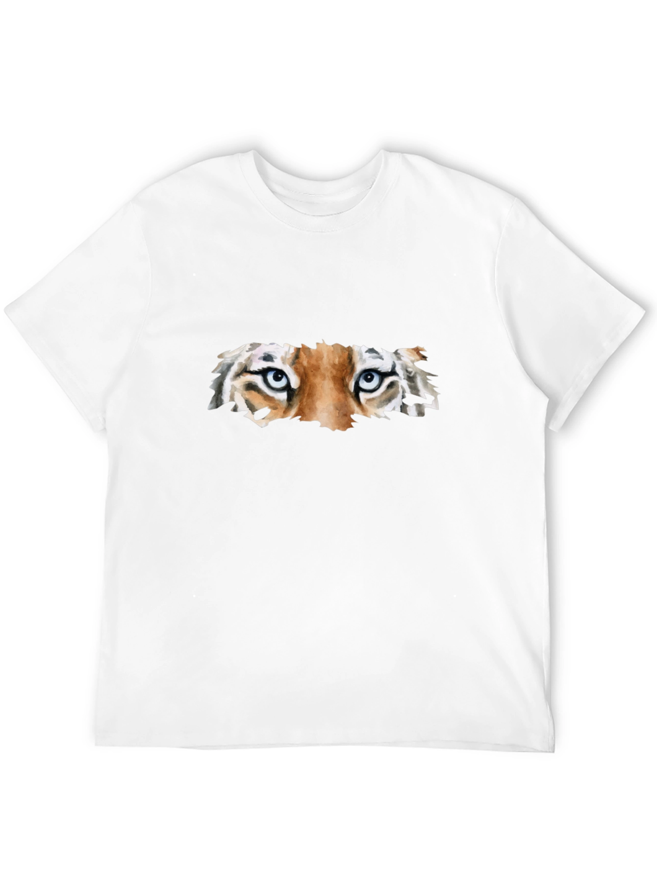 Tiger Eyes Black T-Shirt Graphic Tee Animal Print