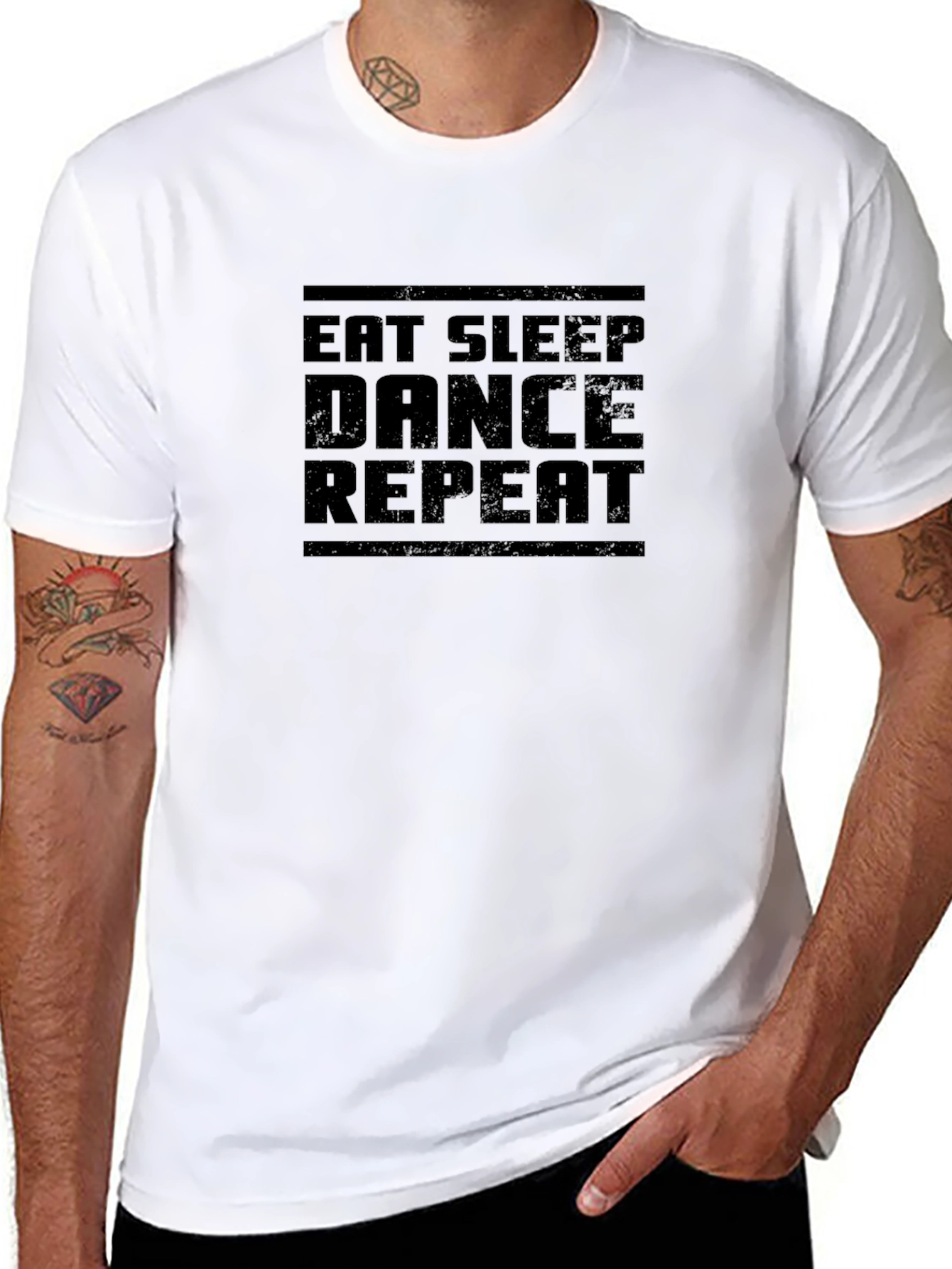 Eat Sleep Dance Repeat Black T-Shirt