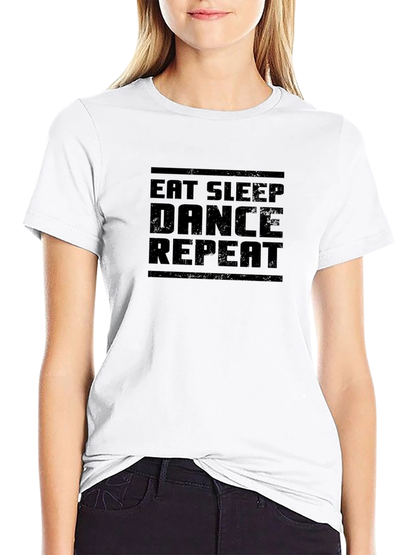 Eat Sleep Dance Repeat Black T-Shirt