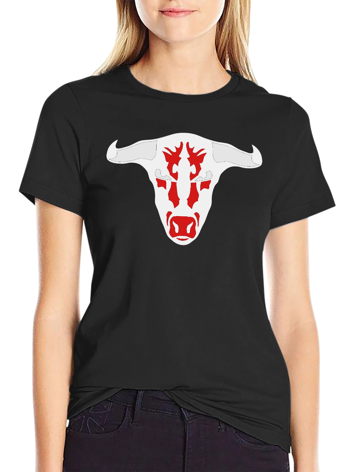 Bull Skull Graphic T-Shirt - Bold & Unique Design