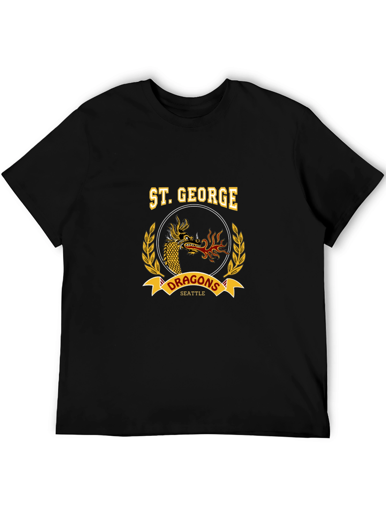 St. George Dragons Seattle Black T-Shirt