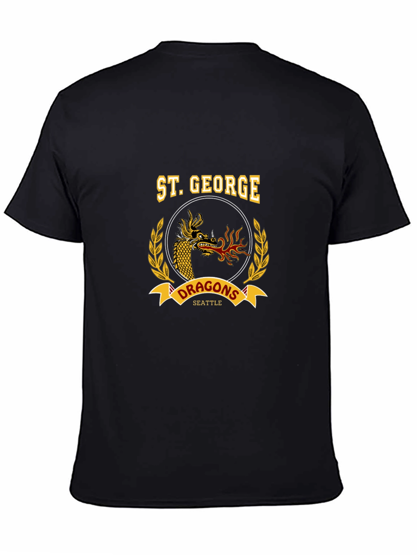St. George Dragons Seattle Black T-Shirt