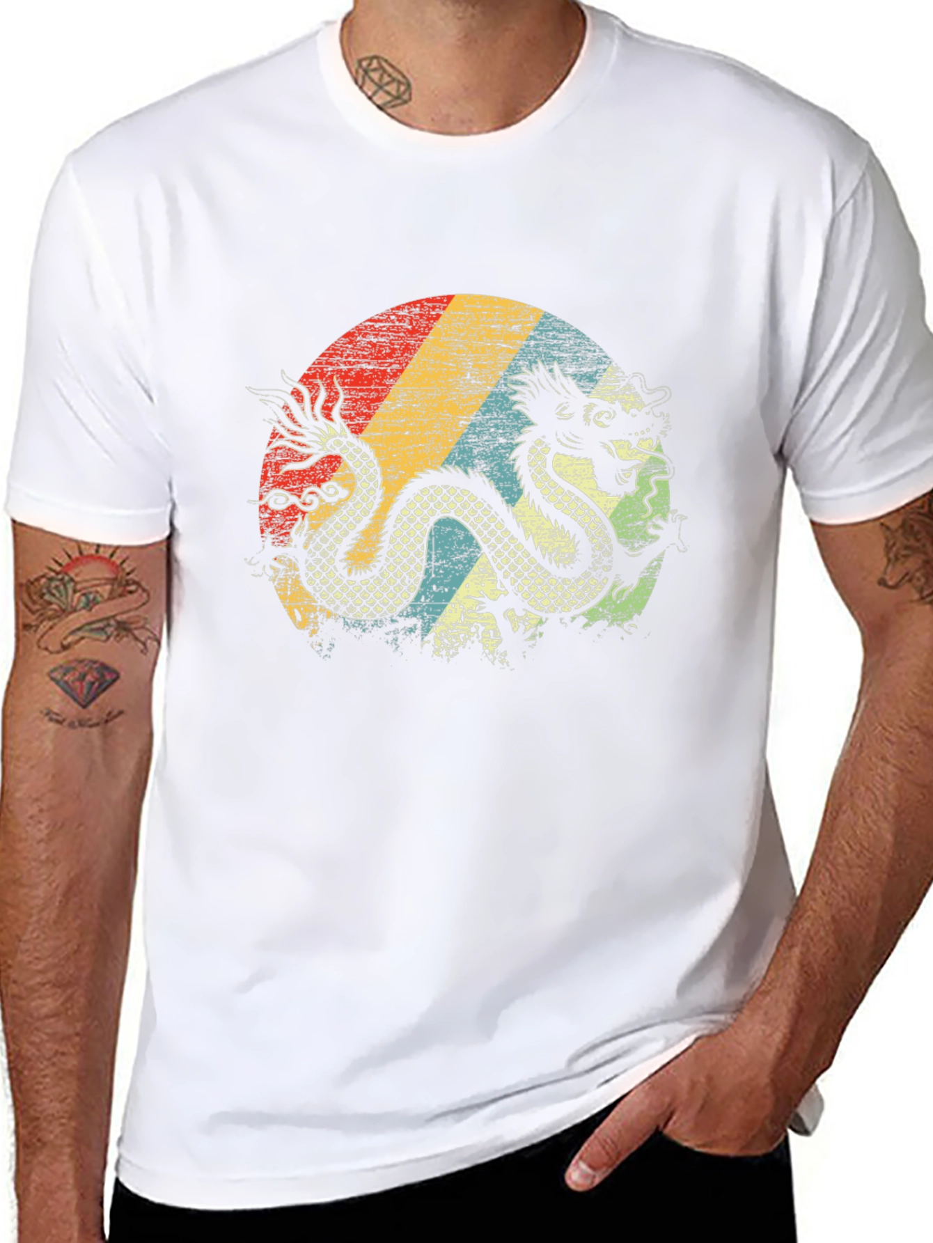 Retro Dragon Graphic Tee