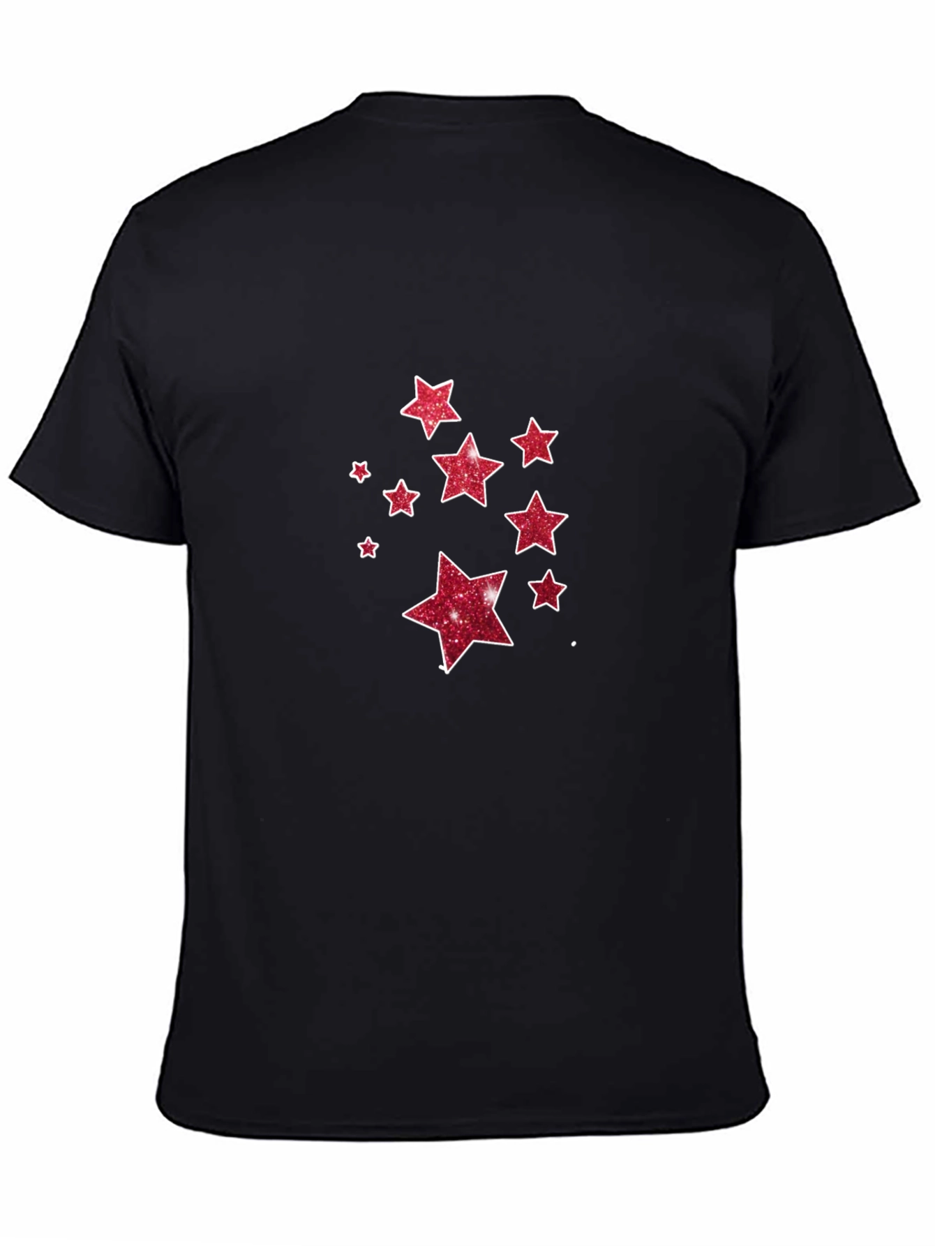 Starry Night Tee - Black Cotton Blend T-Shirt