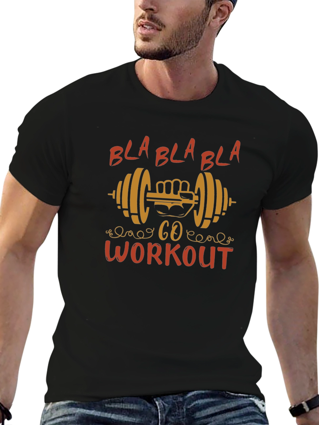 Gym Workout T-Shirt - Motivational Graphic Tee