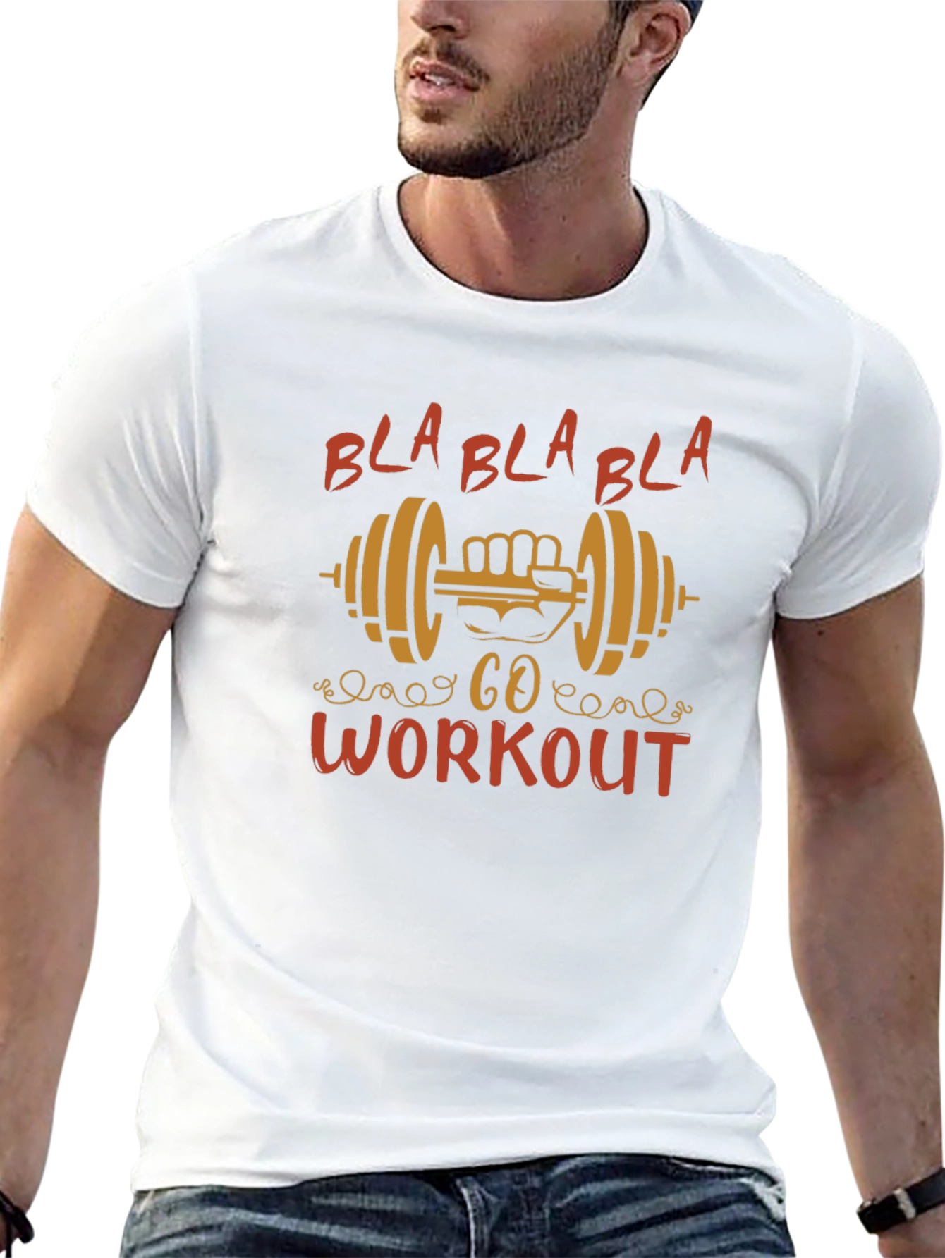 Gym Workout T-Shirt - Motivational Graphic Tee