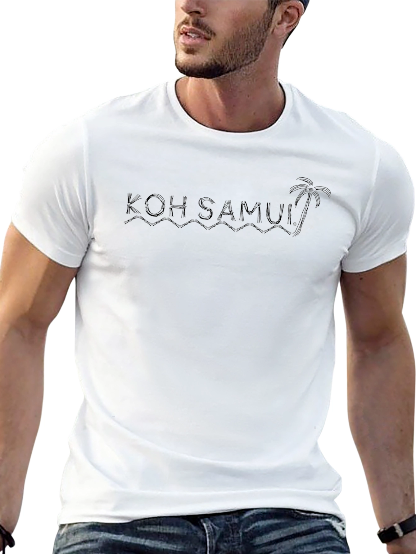 Koh Samui Black Graphic Tee