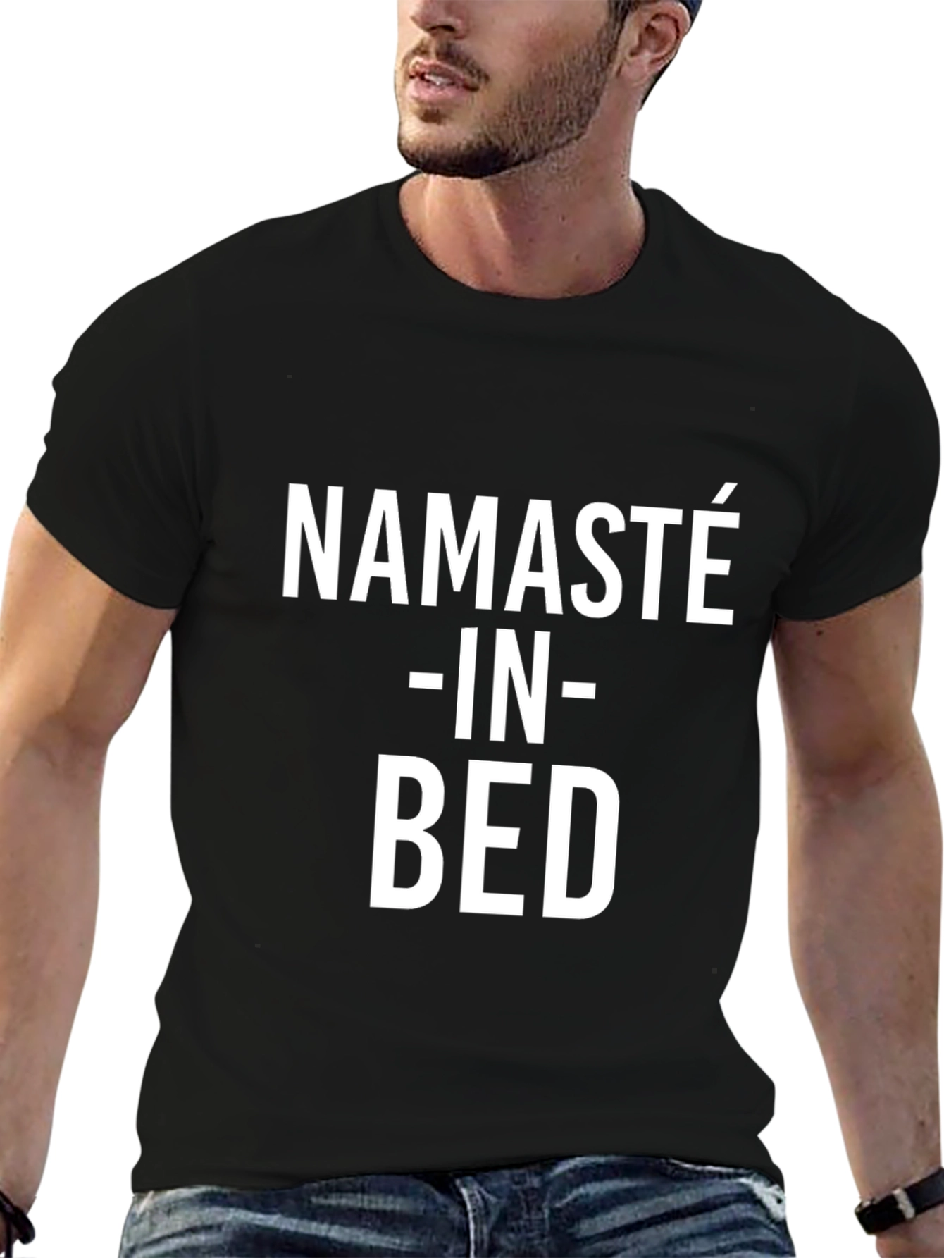 Namaste in Bed Graphic Tee - Relaxed Comfort