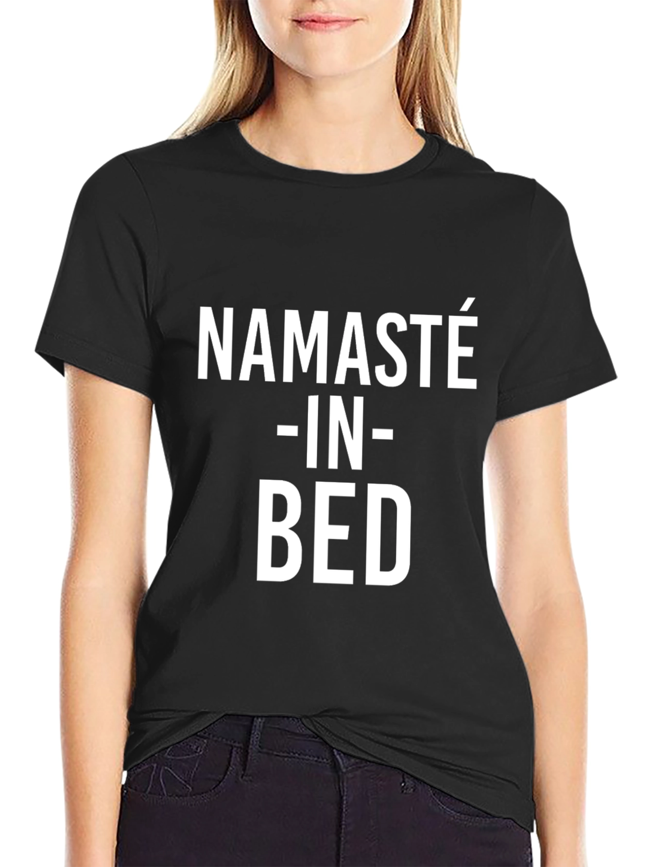 Namaste in Bed Graphic Tee - Relaxed Comfort