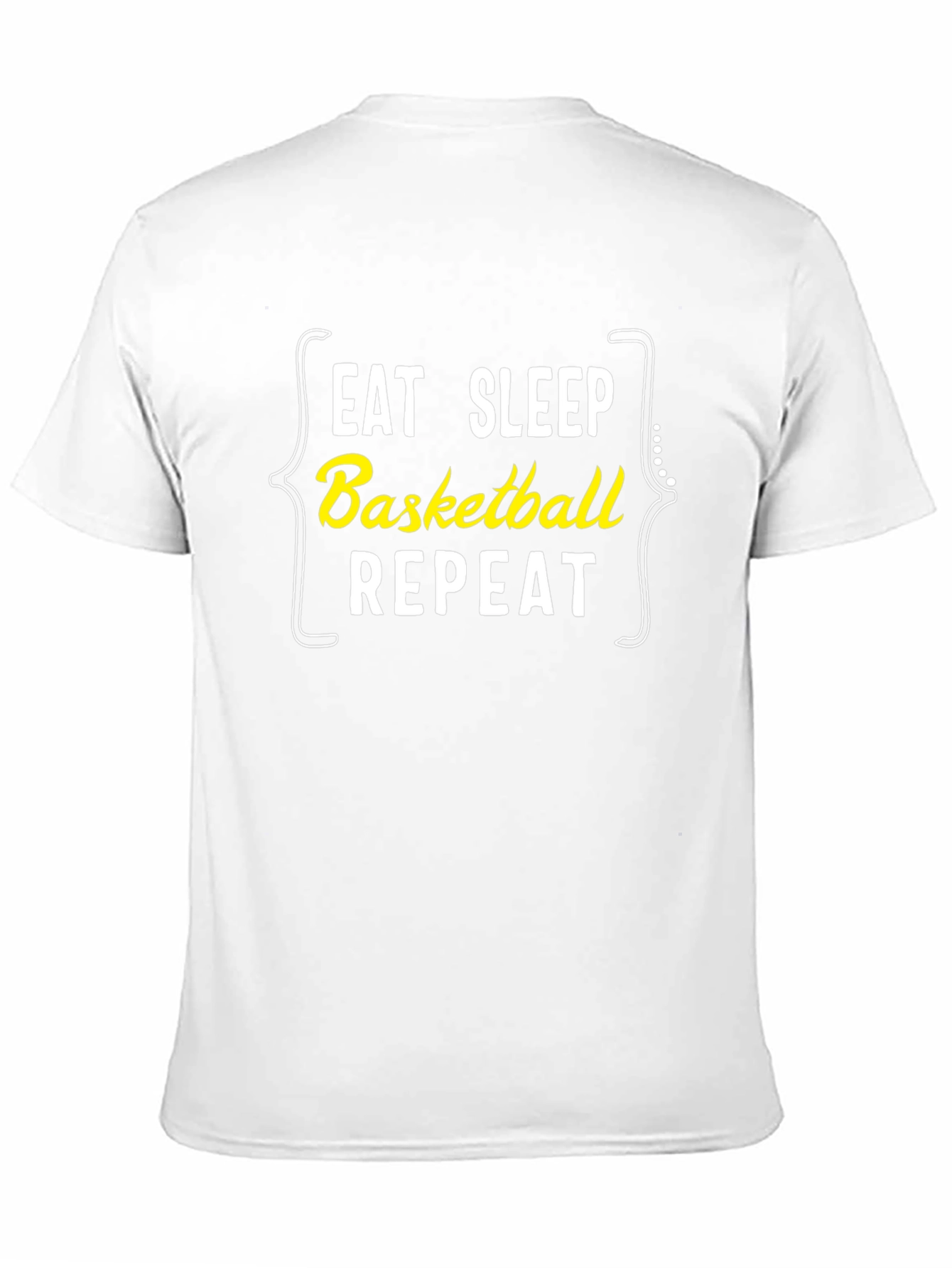 Eat Sleep Basketball Repeat T-Shirt - Black Graphic Tee
