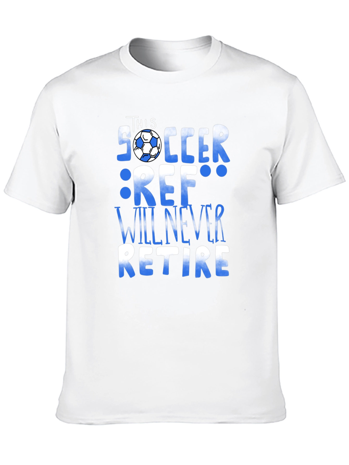 Soccer Ref T-Shirt - Never Retire Referee Tee