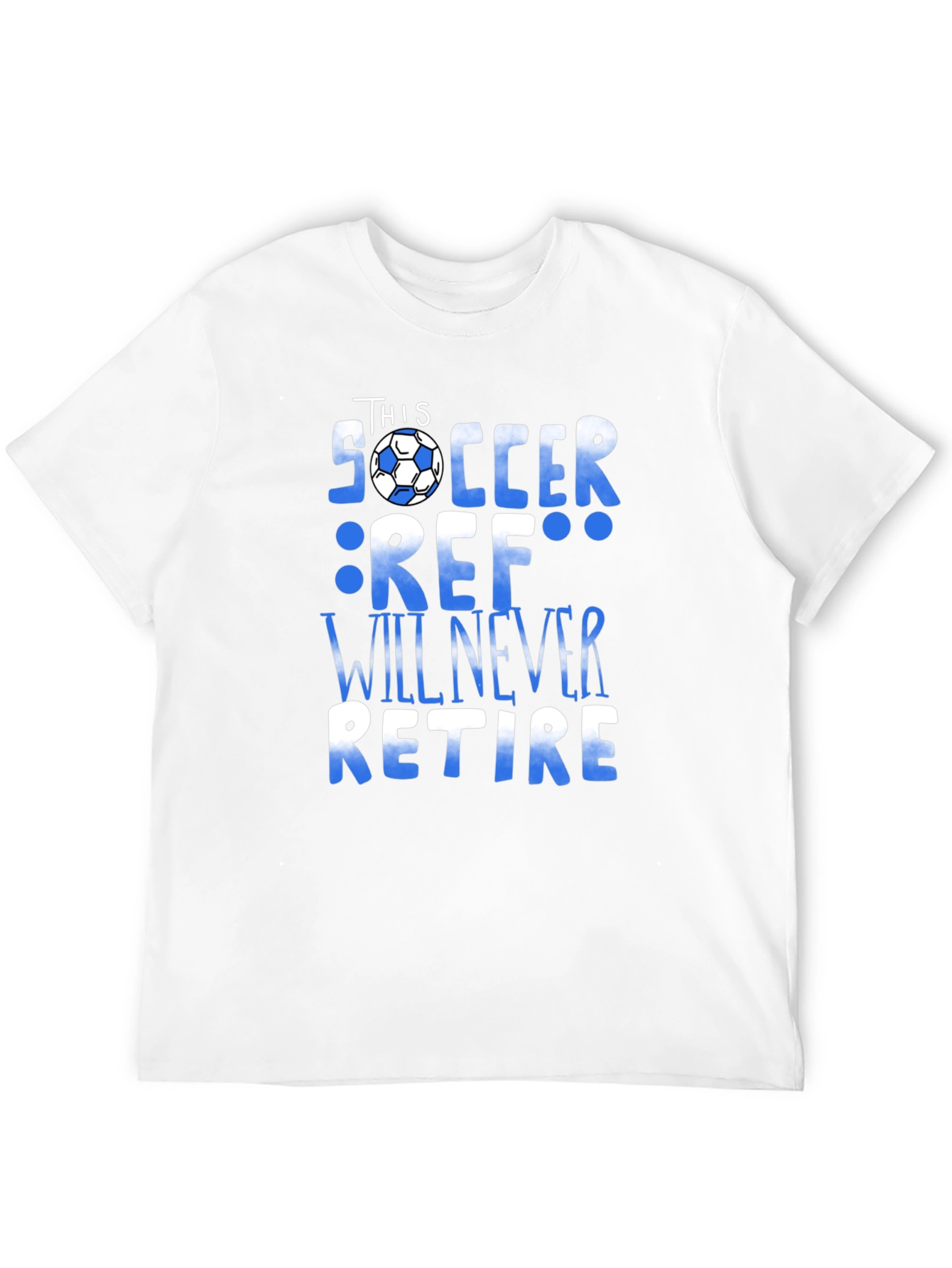 Soccer Ref T-Shirt - Never Retire Referee Tee