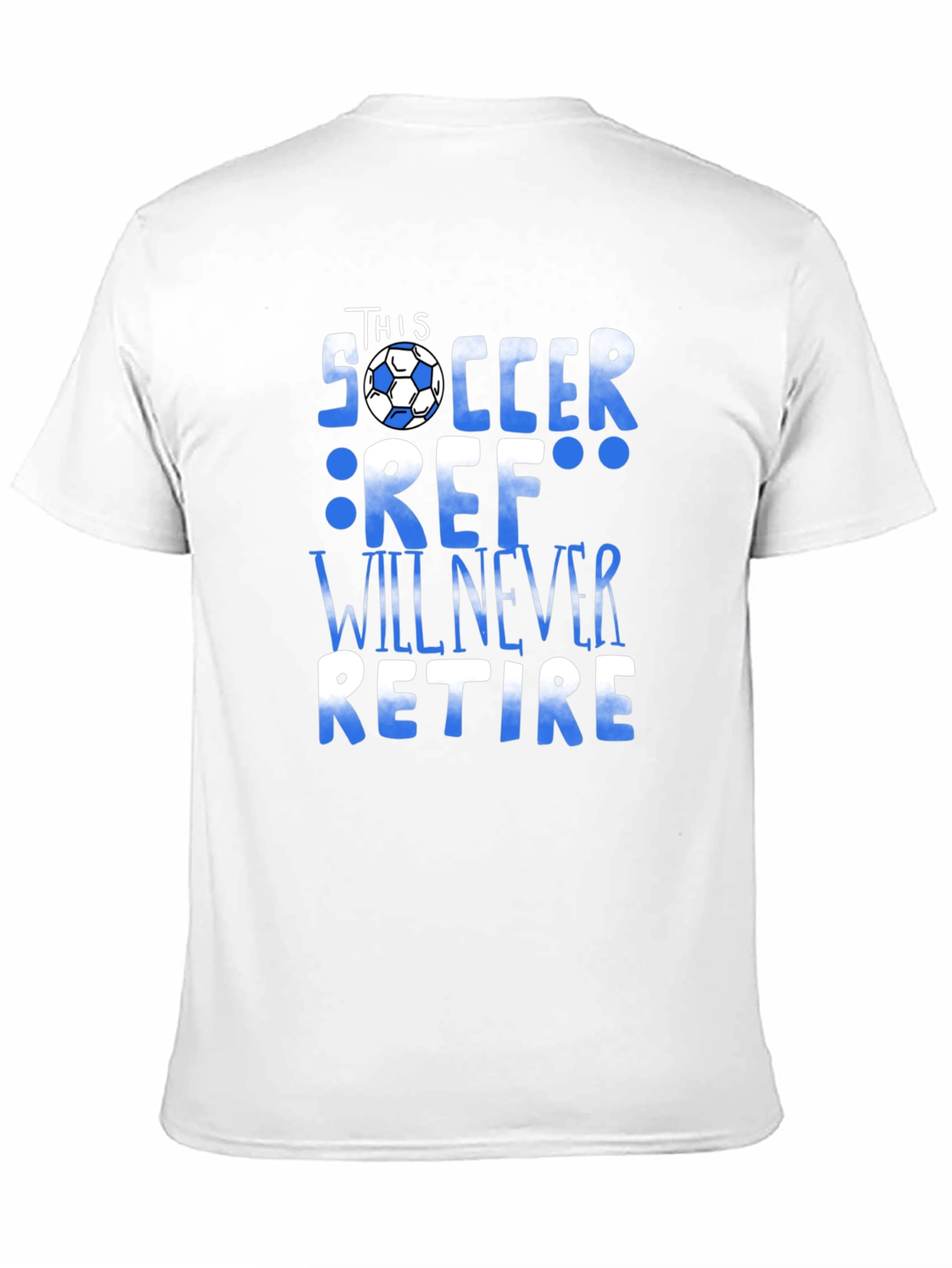 Soccer Ref T-Shirt - Never Retire Referee Tee
