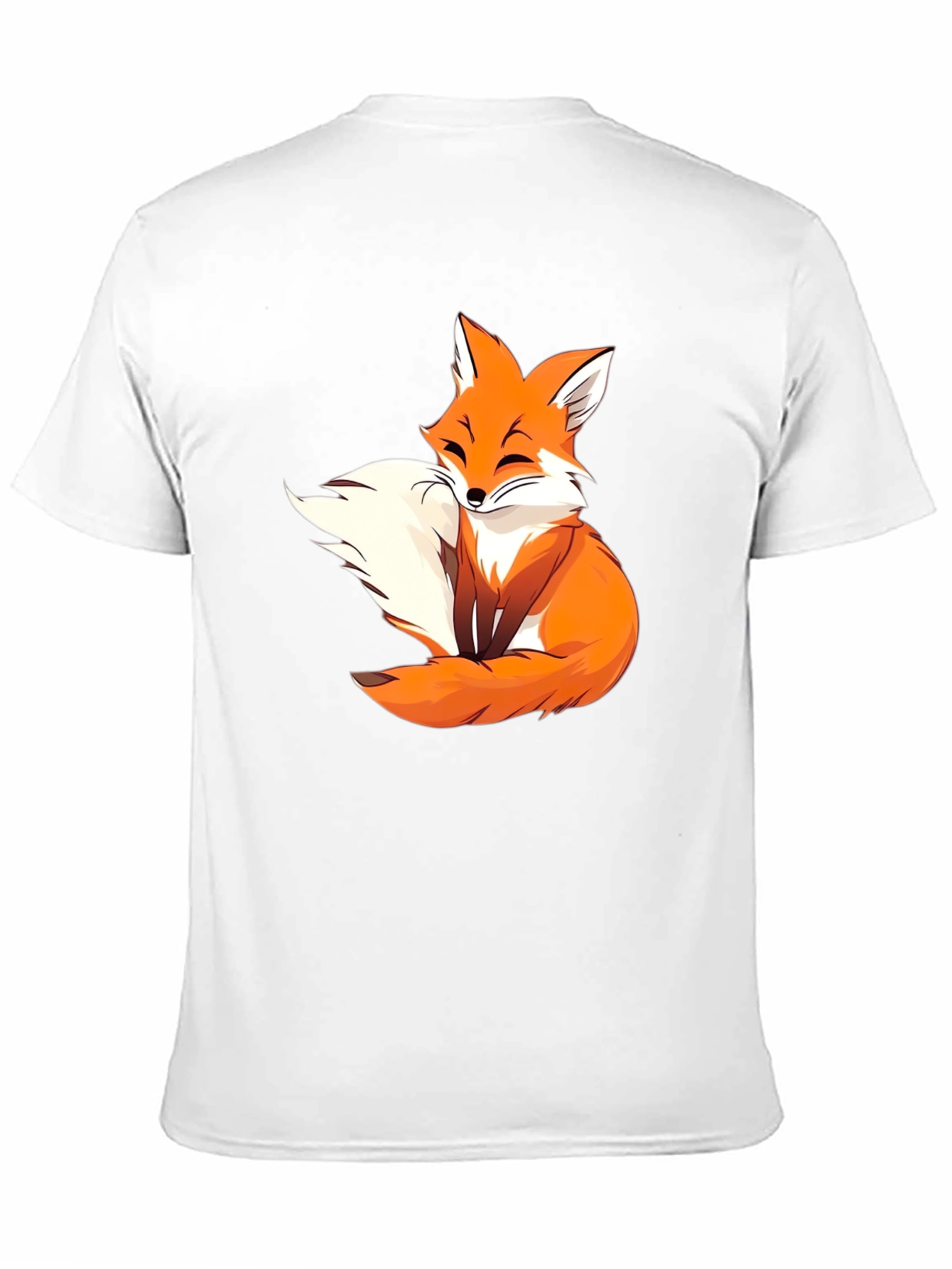 Cute Fox Graphic Tee - Black Unisex T-Shirt
