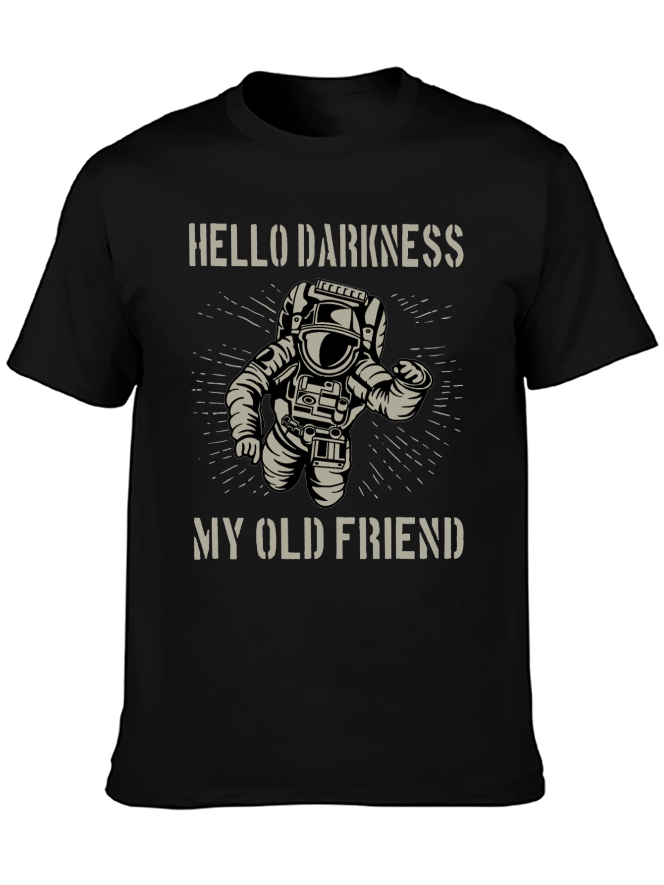 Hello Darkness Astronaut Graphic Tee